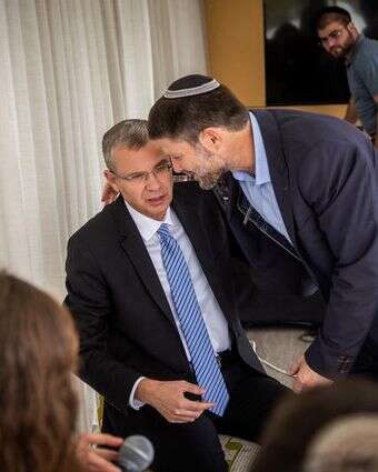 שר האוצר בצלאל סמוטריץ' ושר המשפטים יריב לוין | יונתן זינדל פלאש 90