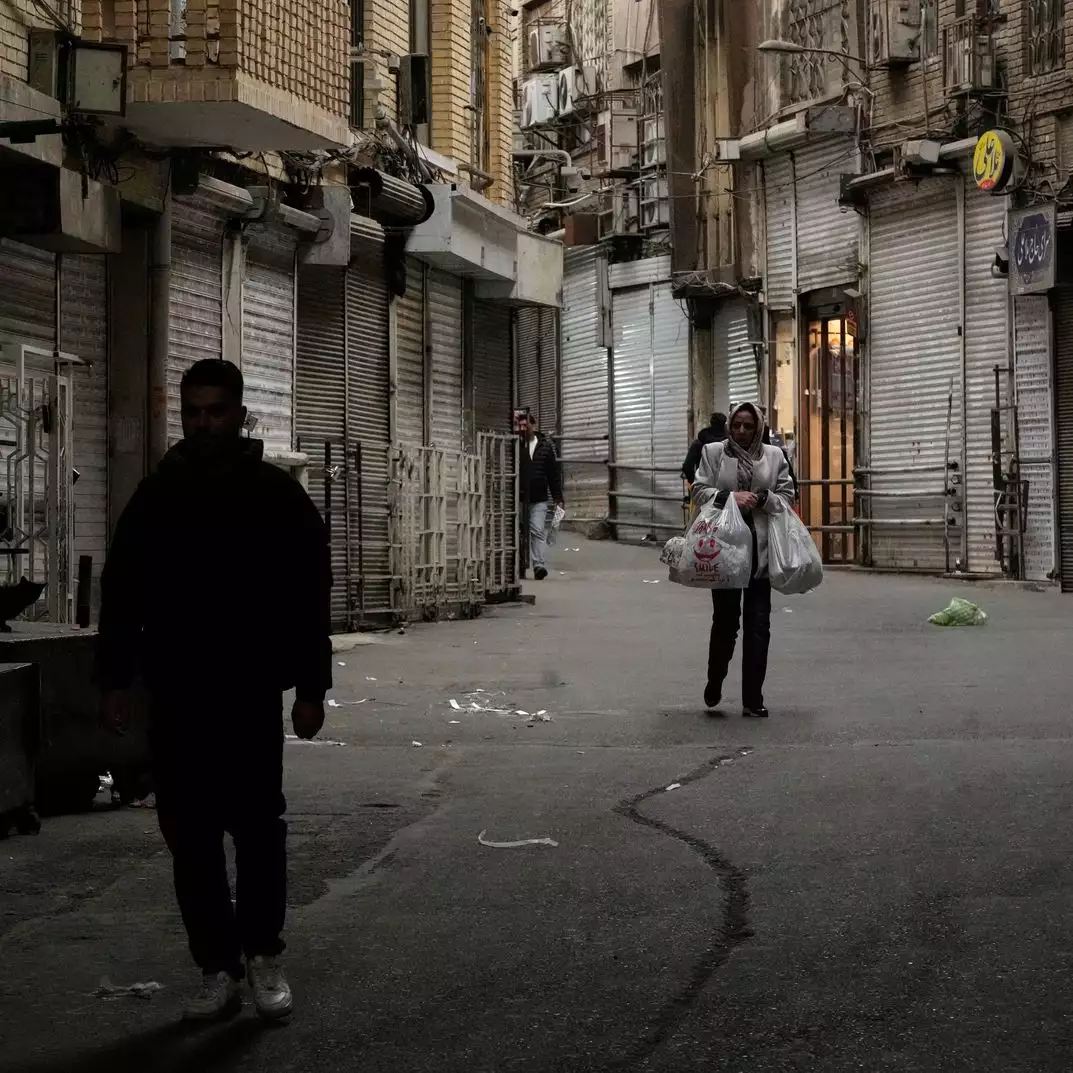 חנויות סגורות במהלך בבזאר ההיסטוריה של טהרן, בזמן המחאות בינואר 26' | AP Photo/Vahid Salemi