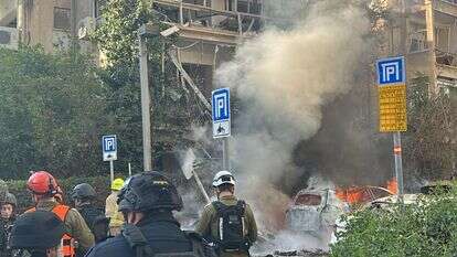 זירת הפגיעה הבוקר במרכז | דוברות מד"א