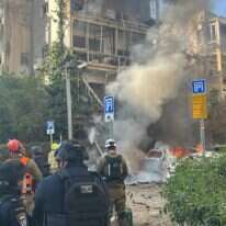 זירת הפגיעה הבוקר במרכז | דוברות מד"א