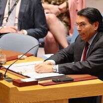 שגריר ישראל באו"ם, דני דנון, בישיבה של מועצת הביטחון | AFP