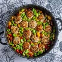 קציצות דגים עם פול ירוק | גיא אשכנזי, Agency Karela