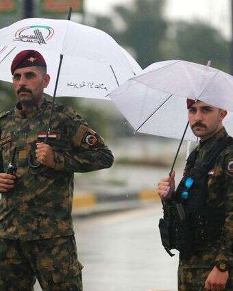 עיראק נגררה למלחמה במזרח התיכון שנגרמה על ידי התקיפה אמריקנית-ישראלית על איראן | אחמד אל-רוביי / AFP