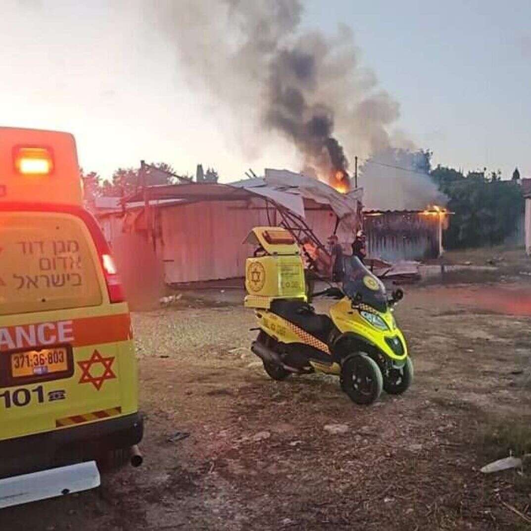 פגיעת טיל בנהריה | תיעוד מבצעי מד"א