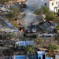 רכוש פלסטיני שהוצת בעיירה סעיר באזור חברון | ויסאם השלמון, פלאש 90 רכוש פלסטיני שהוצת בעיירה סעיר באזור חברון | ויסאם השלמון, פלאש 90