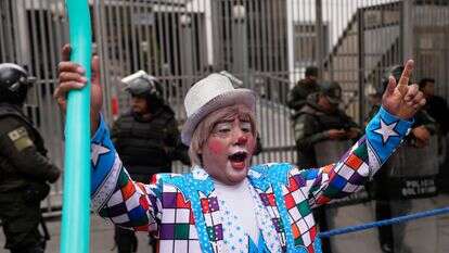 הפגנת הליצנים בבוליביה | AP