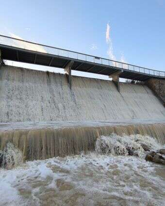 אגם ירוחם עולה על גדותיו, בשבוע שעבר | יאיר קליטמן