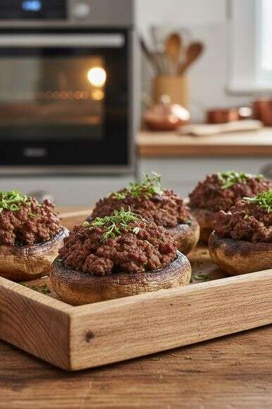 פטריות ממולאות בשר | יחצ פטריות ממולאות בשר | יחצ