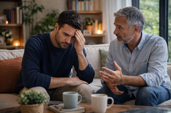 לנסות לנחם חבר | Dall-E