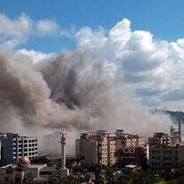 תקיפת צה"ל בביירות, אתמול | AFP