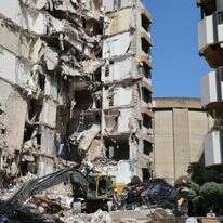 בניין בביירות שהופצץ ע"י חיל האוויר | AFP