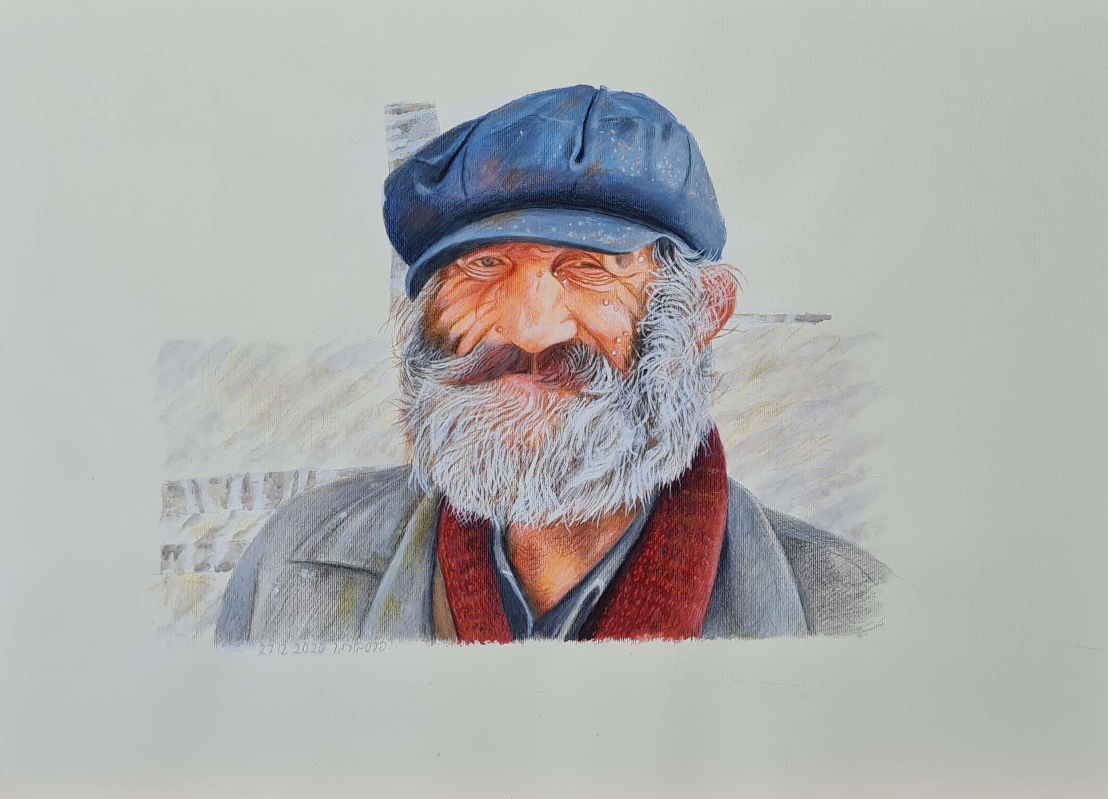 דיוקן אדם, שצייר פרסבורגר | באדיבות המשפחה דיוקן אדם, שצייר פרסבורגר | באדיבות המשפחה