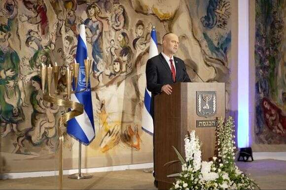 יו"ר הכנסת אמיר אוחנה בנאומו בטקס "לכל איש יש שם" | דוברות הכנסת - נועם מושקוביץ