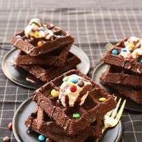 ופל שוקולד עם גנאש | אפרת ליכטנשטט