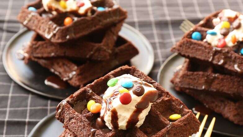 ופל שוקולד עם גנאש | אפרת ליכטנשטט