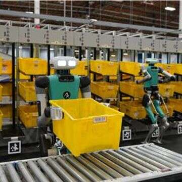 הרובוטים של אמזון במחסנים | Business Wire Via AP