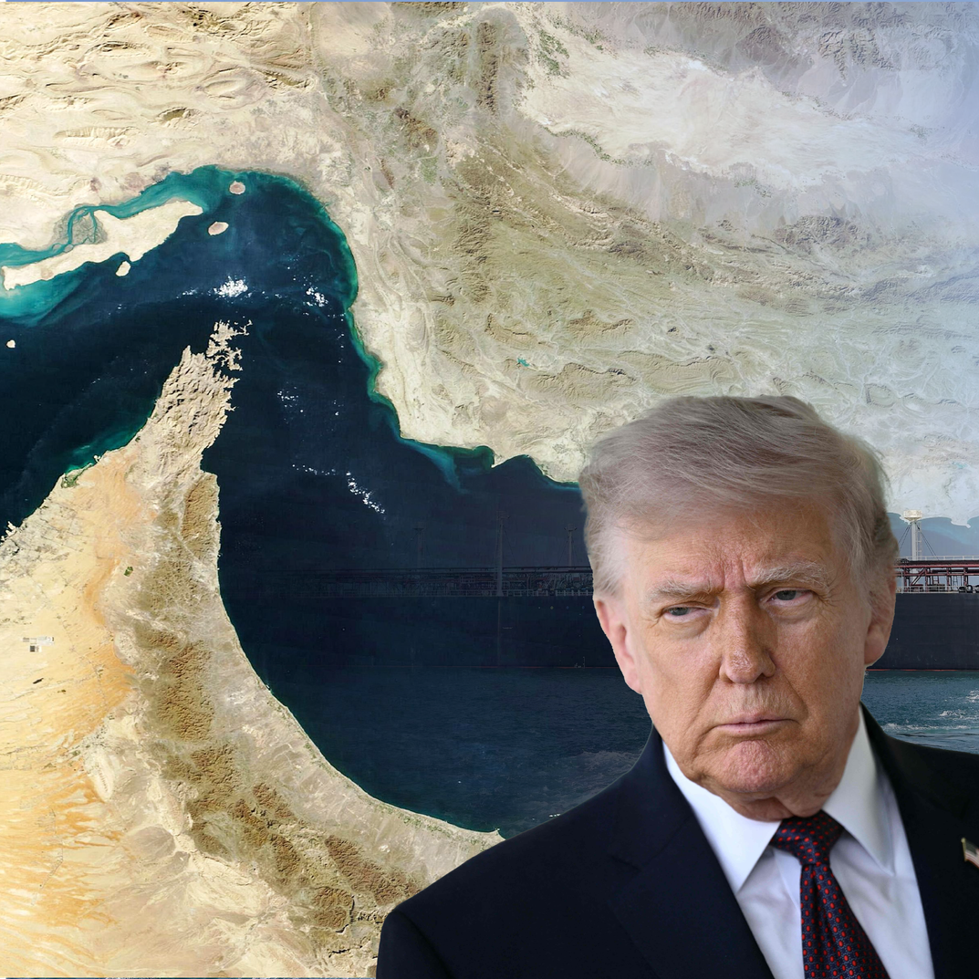 טראמפ וברקע מצר הורמוז | AFP