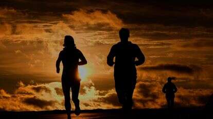 רצים מתאמנים עם הזריחה בבוקר | AP/רוברט פ. בוקאטי