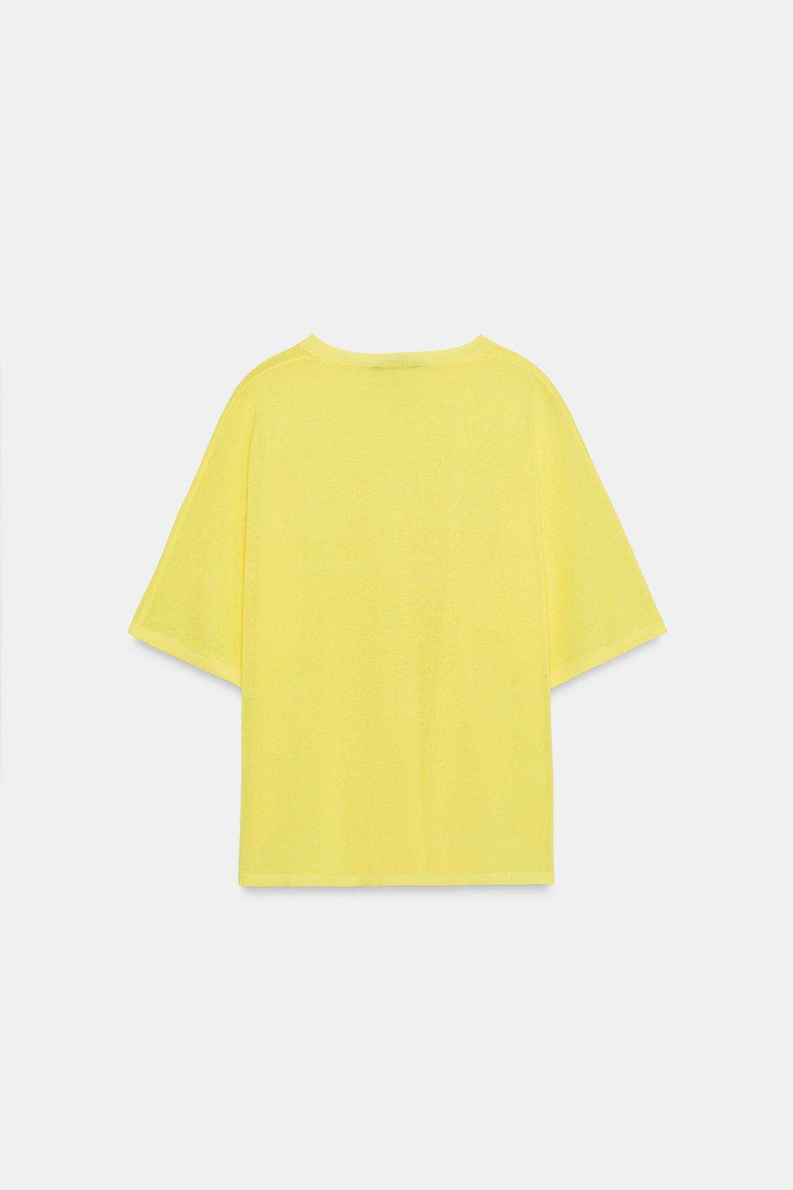 ZARA- טופ מבד סריג עדין בצבע קייצי במיוחד | יח"צ