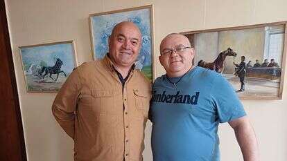 עם צייר הסוסים הגדול קונסטנטין קלש | באדיבות אדוארד דוקס