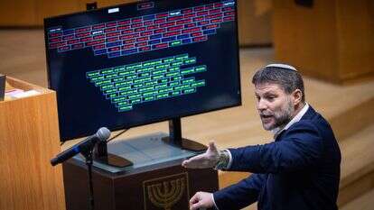 בצלאל סמוטריץ' בהצבעה על התקציב, לפני שבועיים | יונתן זינדל - פלאש 90