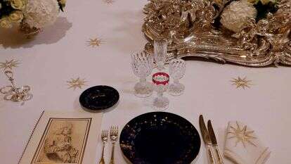 שולחן אוכל בארמון האליזה בפריז | AFP