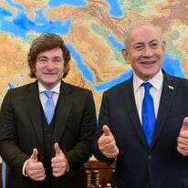 ראש הממשלה בנימין נתניהו נפגש עם נשיא ארגנטינה חאבייר מיליי בירושלים | קובי גדעון/ לע״מ