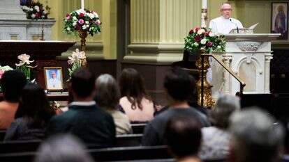 תפילה בכנסייה בארה"ב | AP