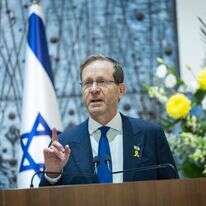 הנשיא יצחק הרצוג מארח במעון הנשיא | חיים גולדברג - פלאש 90