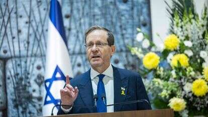 הנשיא יצחק הרצוג מארח במעון הנשיא | חיים גולדברג - פלאש 90