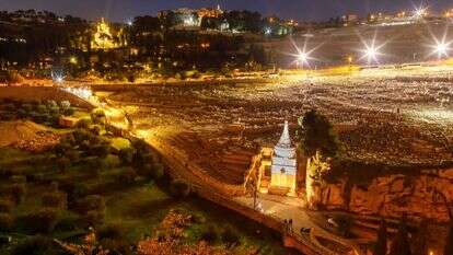 הר הזיתים בלילה | אליהו ינאי