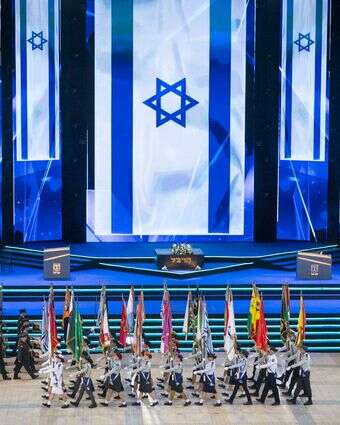 החזרה המרכזית של טקס יום העצמאות ה-78, שנערך בהר הרצל, ירושלים | יונתן זינדל - פלאש 90