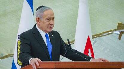 נתניהו בטקס בהר הרצל, היום | Marc Israel Sellem/POOL