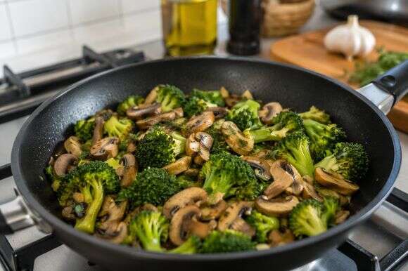 ברוקולי ופטריות | יח"צ חלי ממן