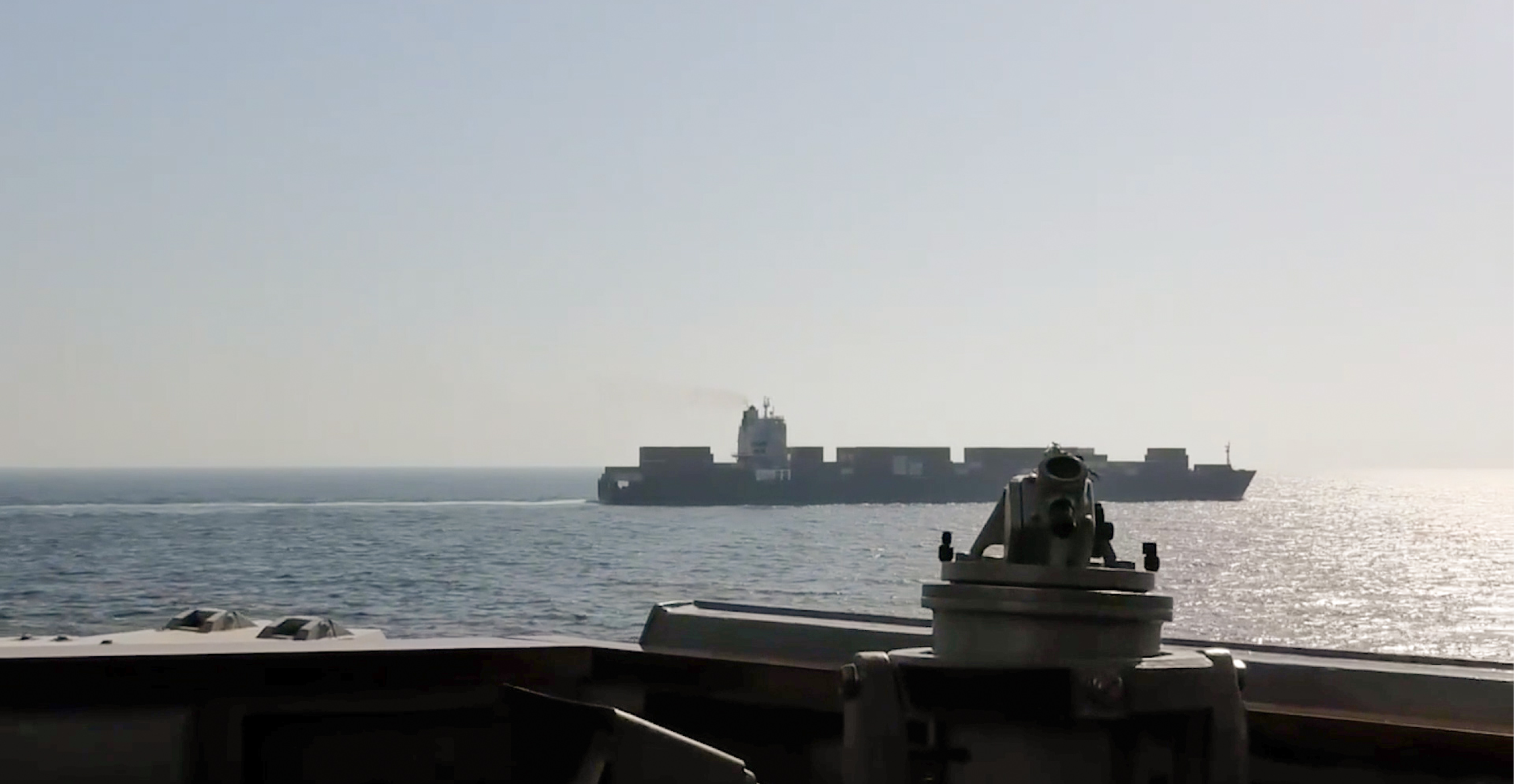 ספינה אמריקנית פוגעת בספינה איראנית המנסה לשבור את המצור, השבוע | גטי אימג'ס