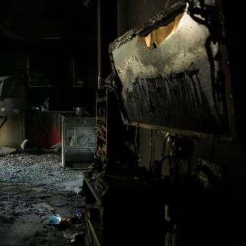 ההרס הרב בקיבוץ חולית, בימים שלאחר הטבח | אריק מרמור, פלאש 90