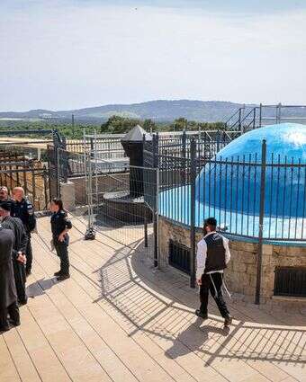 סיור משטרתי כחלק מההיערכות להילולא במירון - שבוטלה | דוד כהן, פלאש 90