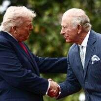 הנשיא טראמפ והמלך צ'ארלס | Henry NICHOLLS / AFP