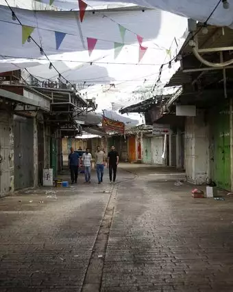 השוק בחברון סגור, ארכיון | ויסאם השלמון, פלאש 90