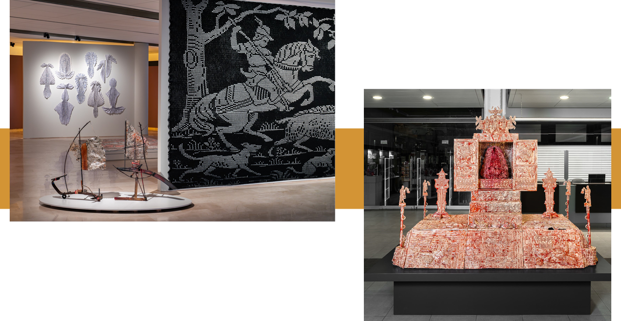 יצירה של תמיר נוי, ויצירות מהביאנלה במוזיאון ארץ ישראל | דניאל חנוך