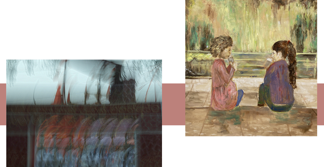 דליה לירן אלפר, ילדות. תערוכת "לקחת נשימה" בגלריית האמנים רמת אביב | גבריאל לייטנר, לקחת נשימה | יח"צ | קניון עופר רמת אביב