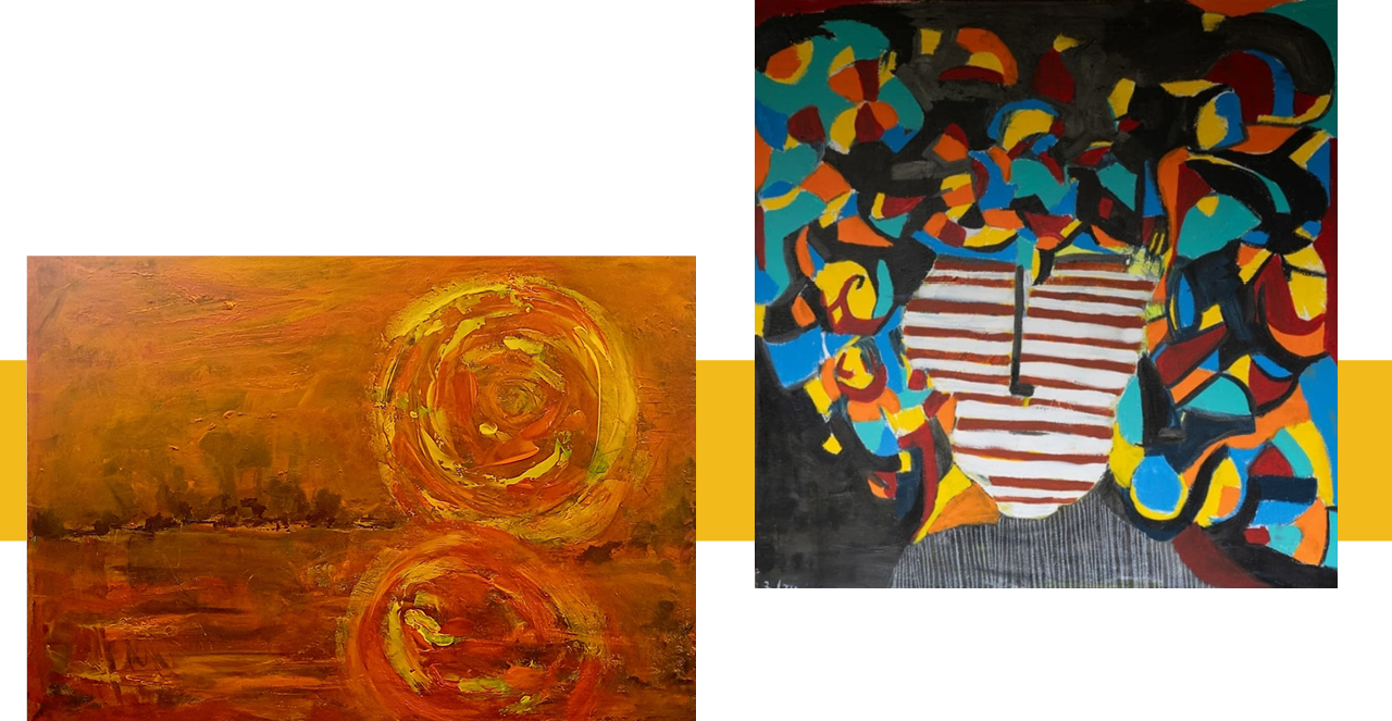 יצירה של האמנית ורד אלון |  יצירה של האמנית אוקי שוורץ | פרטי