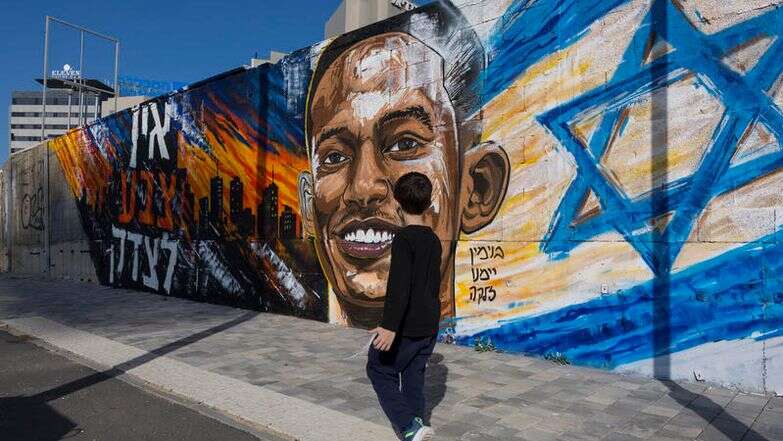 גרפיטי באשדוד לזכר ימנו בנימין זלקה, שנדקר למוות על ידי בני נוער בליל יום העצמאות | לירון מולדובן, פלאש 90