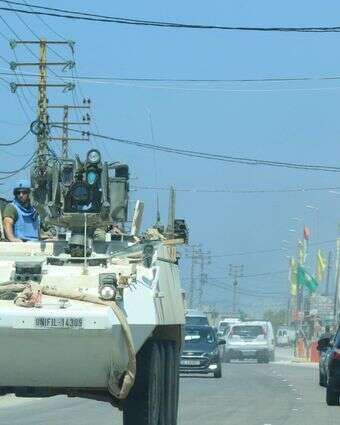 רכב של יוניפיל (UNIFIL) בצור שבדרום לבנון, אפריל 26' | AFP