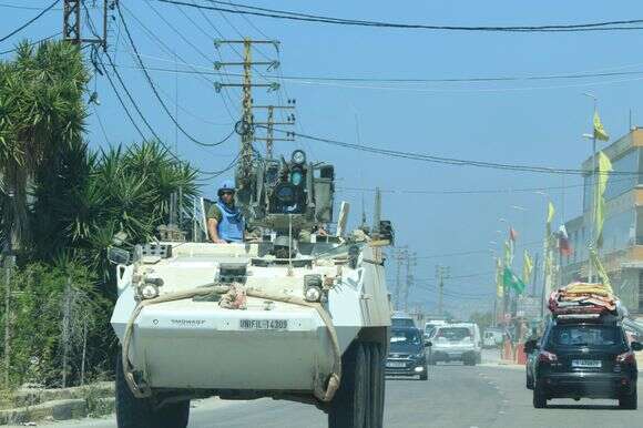 רכב של יוניפיל (UNIFIL) בצור שבדרום לבנון, אפריל 26' | AFP