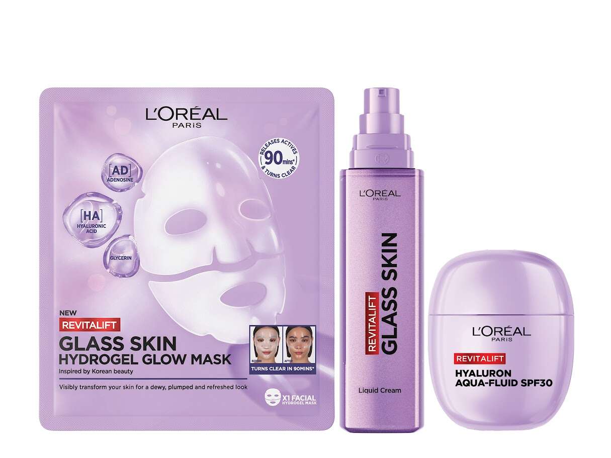 GLASS SKIN סדרה לעור הפנים של לוריאל | יחצ GLASS SKIN סדרה לעור הפנים של לוריאל | יחצ