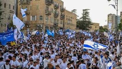 צעדת ריקוד הדגלים, יום ירושלים 2025 | אריה לייב אברמס, פלאש 90 צעדת ריקוד הדגלים, יום ירושלים 2025 | אריה לייב אברמס, פלאש 90