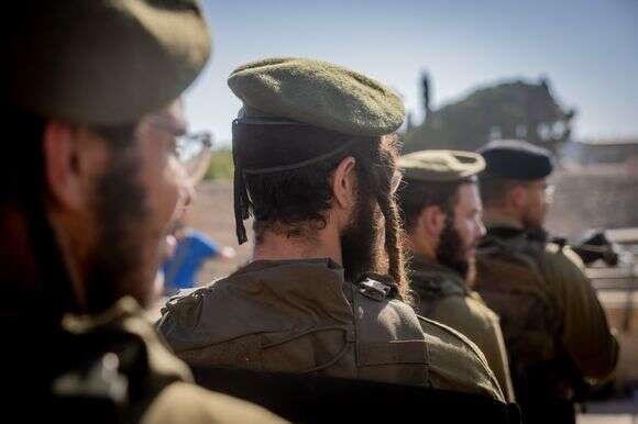 חיילי חטיבת החשמונאים בטקס השבעה | חיים גולדברג, פלאש 90
