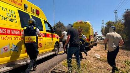 זירת הפיגוע בשרון | תיעוד מבצעי מד"א זירת הפיגוע בשרון | תיעוד מבצעי מד"א