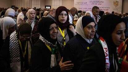 פלסטינים ברמאללה אחרי ועידת פת"ח | AFP